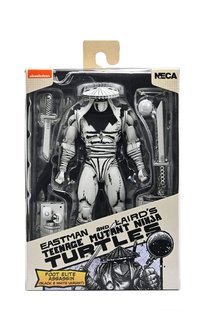 Teenage Mutant Ninja Turtles Actionfigur Foot Assassin Black and White 18 cm - Preorder - ETA: 15.10.2025