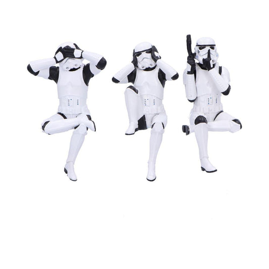 Stormtrooper Figuren Three Wise Sitting Stormtroopers 11 cm   - Versand: 7 Tage nach Bestellung