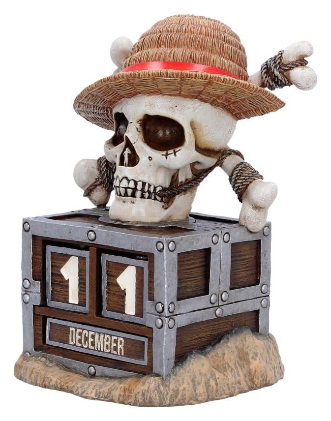 One Piece Ewiger Kalender Luffy Jolly Roger 16 cm - Versand: 7 Tage nach Bestellung
