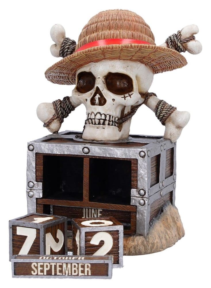 One Piece Ewiger Kalender Luffy Jolly Roger 16 cm - Versand: 7 Tage nach Bestellung