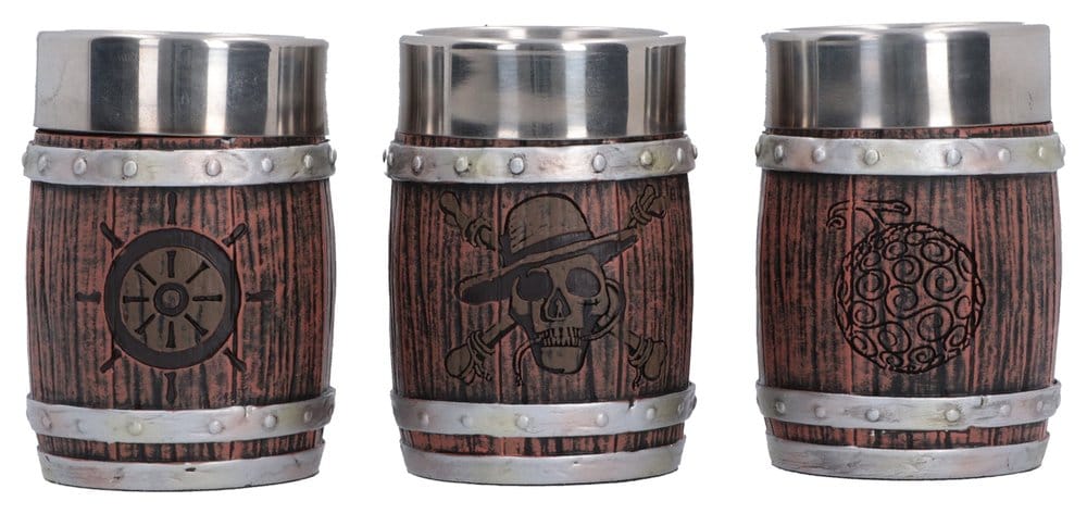 One Piece Schnapsgläser-Set Barrel 8 cm - Preorder - ETA: 23.10.2026