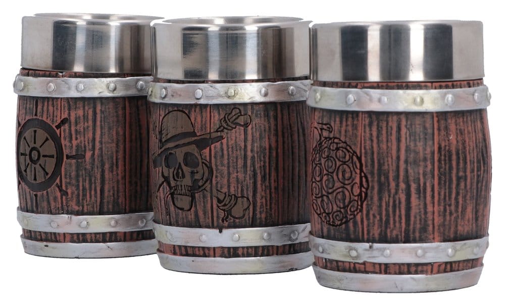 One Piece Schnapsgläser-Set Barrel 8 cm - Preorder - ETA: 23.10.2026