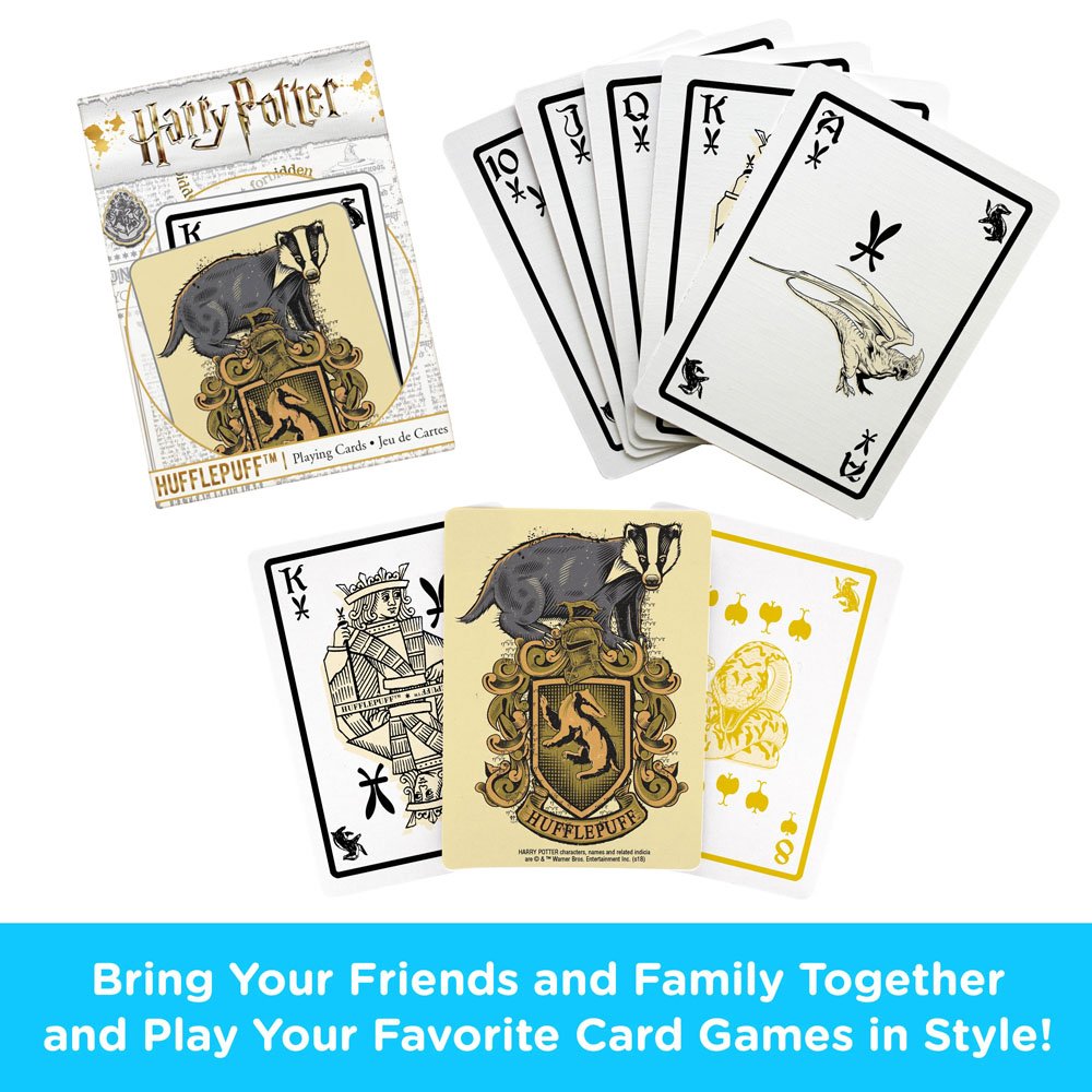Harry Potter Spielkarten Hufflepuff - Versand: 5-7 Tage nach Bestellung