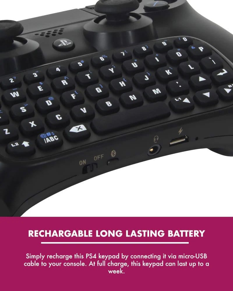 PlayStation 4 Mini-Tastatur / Chatpad Bluetooth Wireless - Preorder - ETA: 25.09.2026