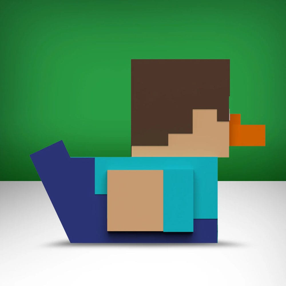 Minecraft Tubbz PVC Figur Steve 1st Edition 10 cm           - Versand: 5-7 Tage nach Bestellung