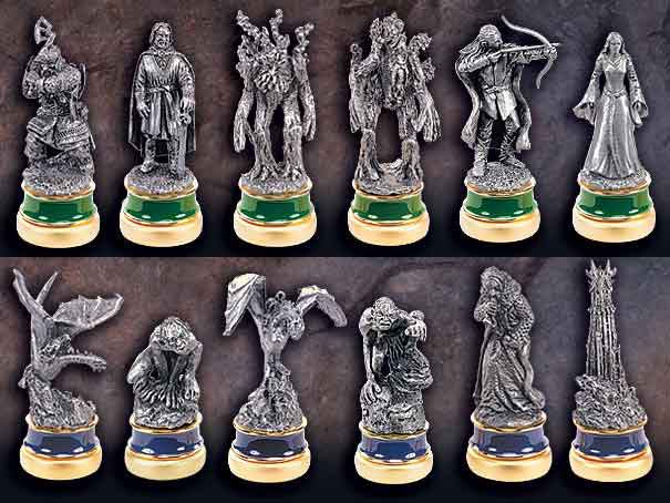 Herr der Ringe Schachfiguren Die Zwei Tuerme Ergaenzungs-Set - Versand: 5-7 Tage nach Bestellung