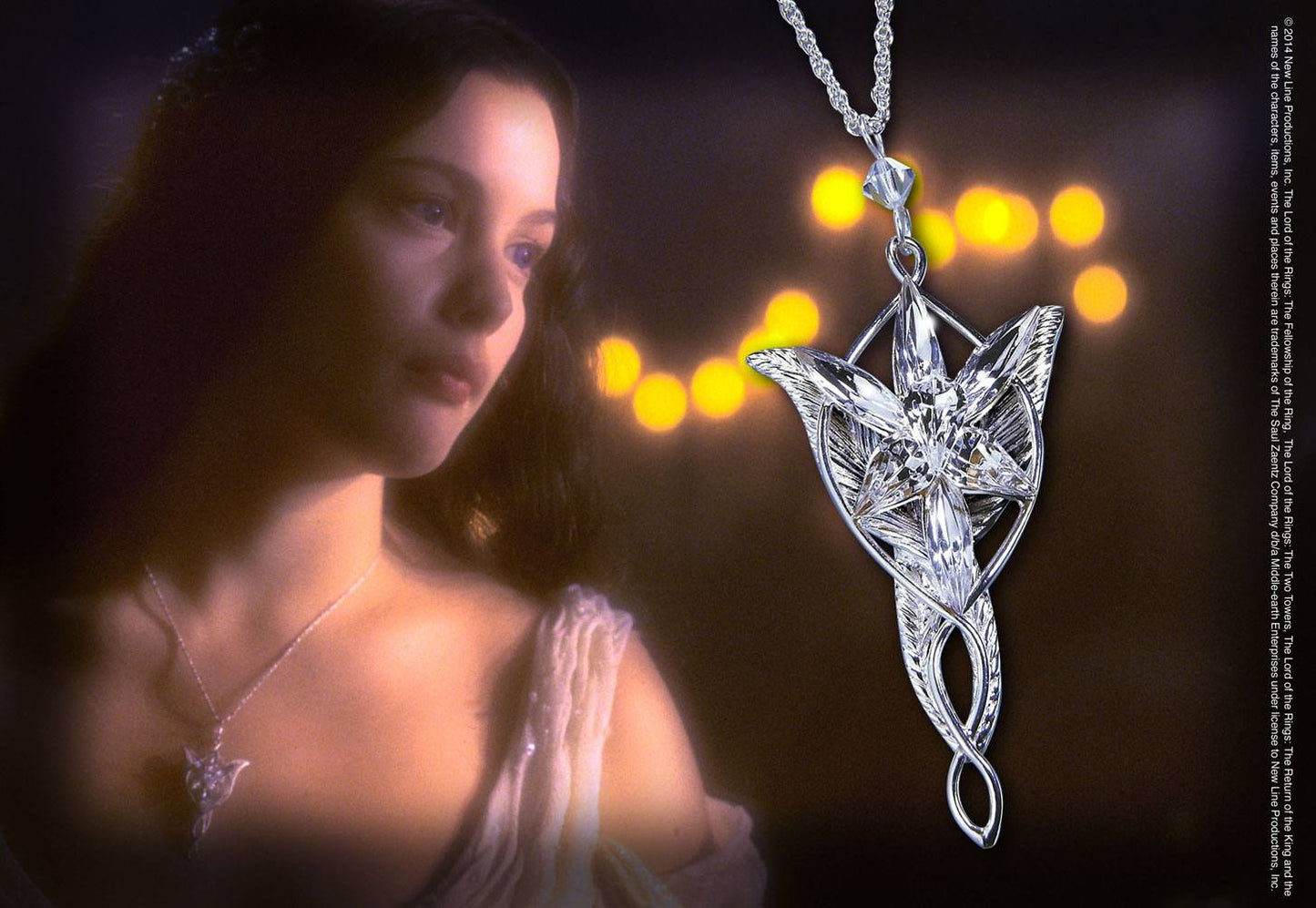 Herr der Ringe Anhaenger Arwens Abendstern (Sterling Silber) - Preorder - ETA: 29.10.2025