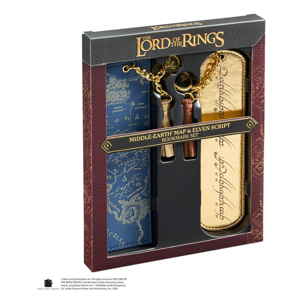 Der Herr der Ringe Lesezeichen 2er-Set Mittelerde und Elbenschrift - Preorder - ETA: 26.12.2025