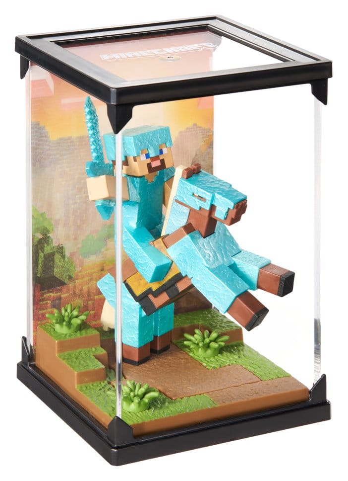 Minecraft Figur Diorama Diamond Armor Steve und Pferd 18 cm - Preorder - ETA: 24.12.2026