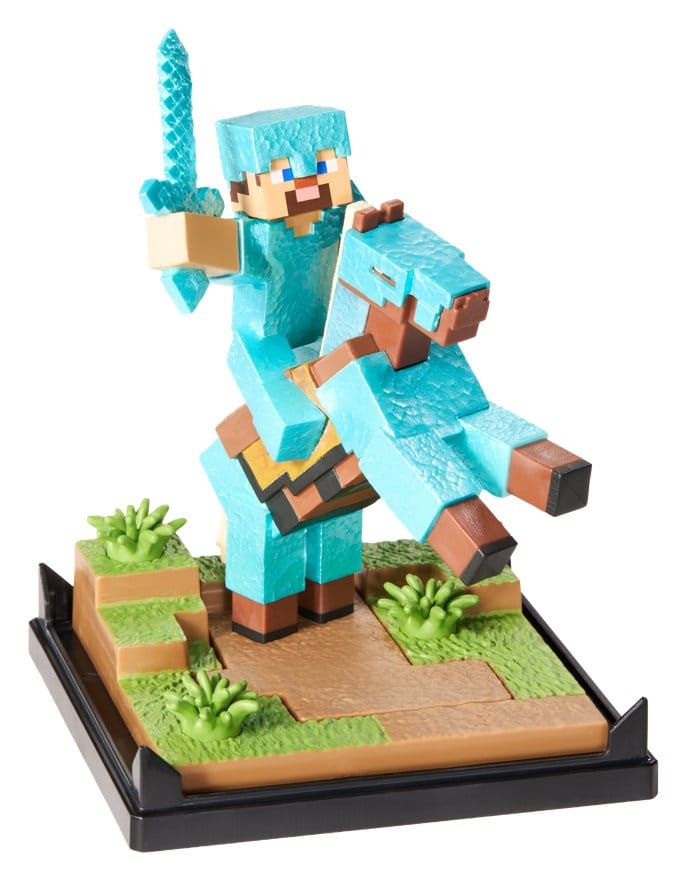 Minecraft Figur Diorama Diamond Armor Steve und Pferd 18 cm - Preorder - ETA: 24.12.2026