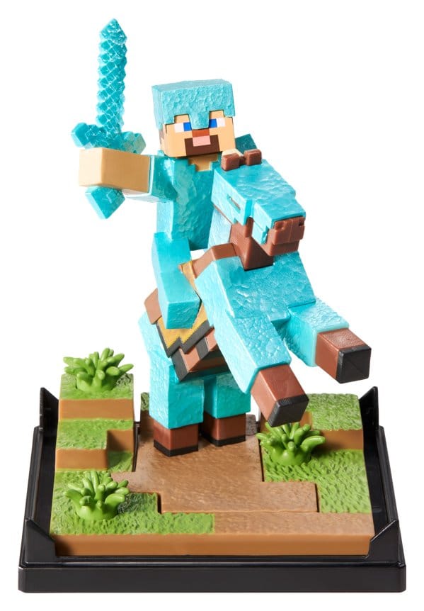 Minecraft Figur Diorama Diamond Armor Steve und Pferd 18 cm - Preorder - ETA: 24.12.2026