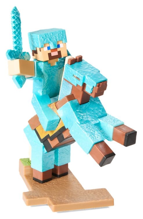 Minecraft Figur Diorama Diamond Armor Steve und Pferd 18 cm - Preorder - ETA: 24.12.2026