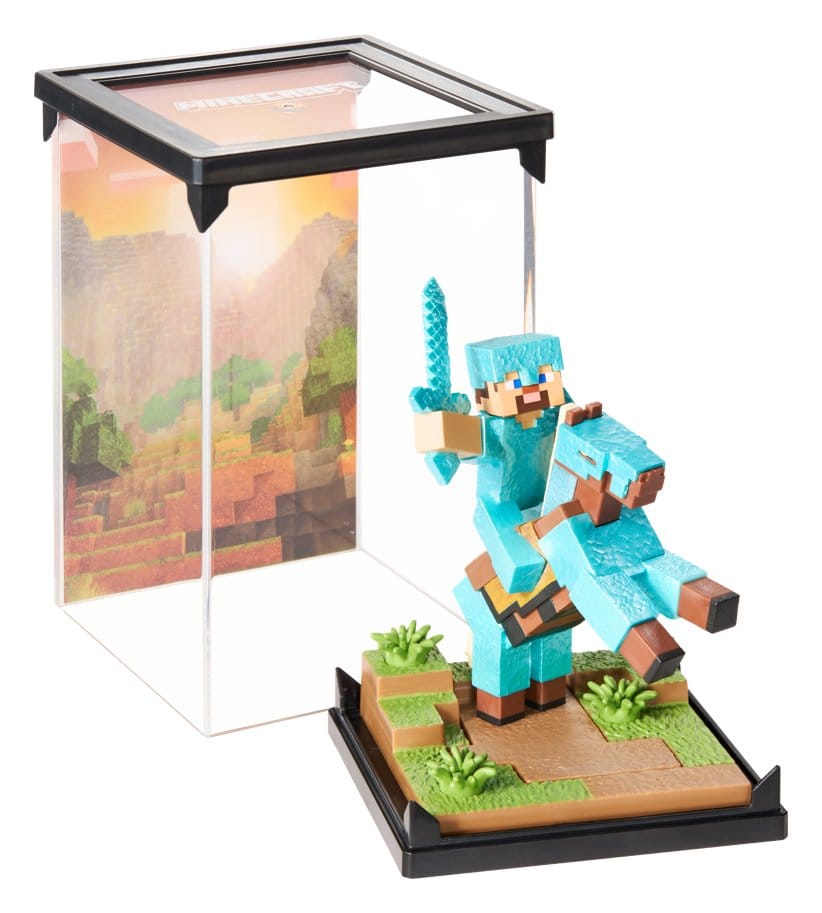 Minecraft Figur Diorama Diamond Armor Steve und Pferd 18 cm - Preorder - ETA: 24.12.2026