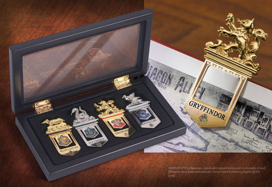 Harry Potter - Hogwarts Lesezeichen 4er Set - Versand: 5-7 Tage nach Bestellung