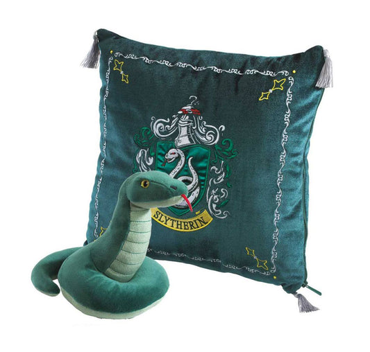 Harry Potter House Mascot Kissen mit Plüschfigur Slytherin - Versand: 5-7 Tage nach Bestellung