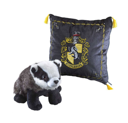 Harry Potter House Mascot Kissen mit Plüschfigur Hufflepuff - Versand: 5-7 Tage nach Bestellung