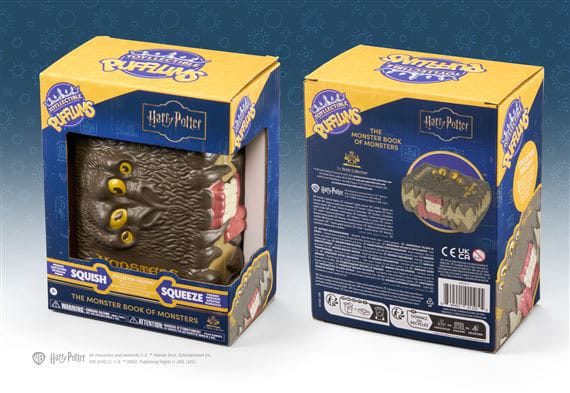 Harry Potter Squishy Anti-Stress-Figur Pufflums The Monster Book of Monsters 15 cm - Preorder - ETA: 29.12.2025