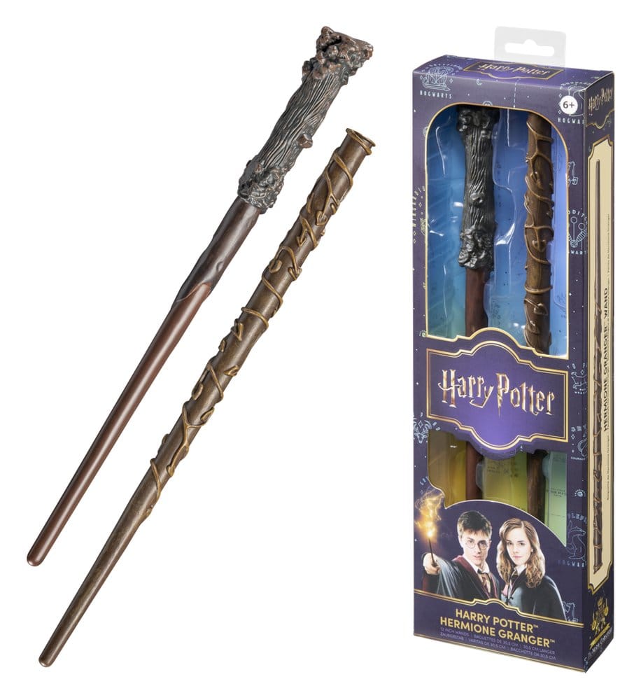 Harry Potter Roleplay-Replik Zauberstäbe 2er-Pack Harry Potter & Hermione Granger 31 cm - Versand: 7 Tage nach Bestellung