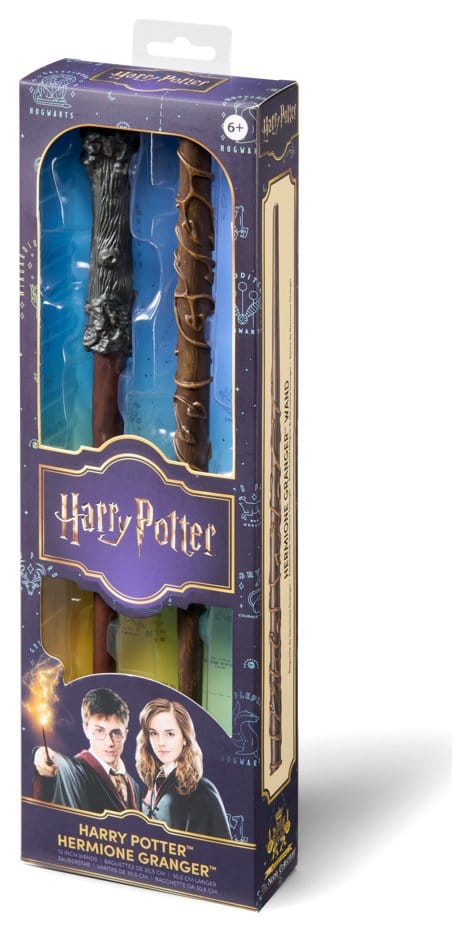 Harry Potter Roleplay-Replik Zauberstäbe 2er-Pack Harry Potter & Hermione Granger 31 cm - Versand: 7 Tage nach Bestellung