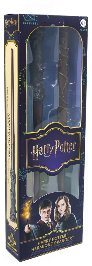 Harry Potter Roleplay-Replik Zauberstäbe 2er-Pack Harry Potter & Hermione Granger 31 cm - Versand: 7 Tage nach Bestellung
