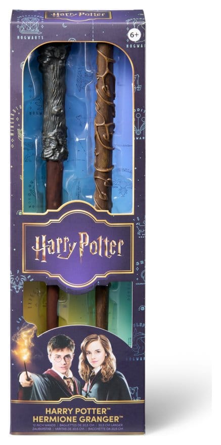 Harry Potter Roleplay-Replik Zauberstäbe 2er-Pack Harry Potter & Hermione Granger 31 cm - Versand: 7 Tage nach Bestellung