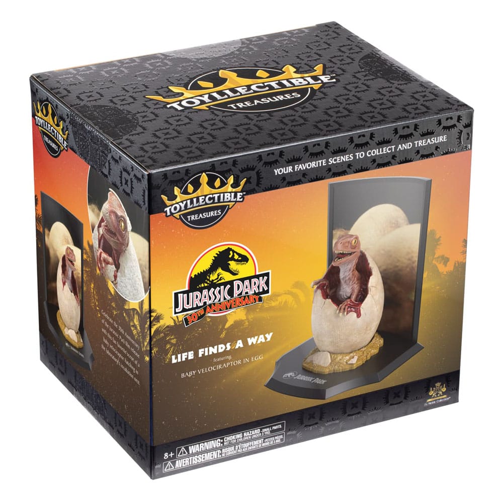 Jurassic Park Toyllectible Treasure Statue Raptor Egg Life Finds A Way 12 cm - Preorder - ETA: 18.10.2025