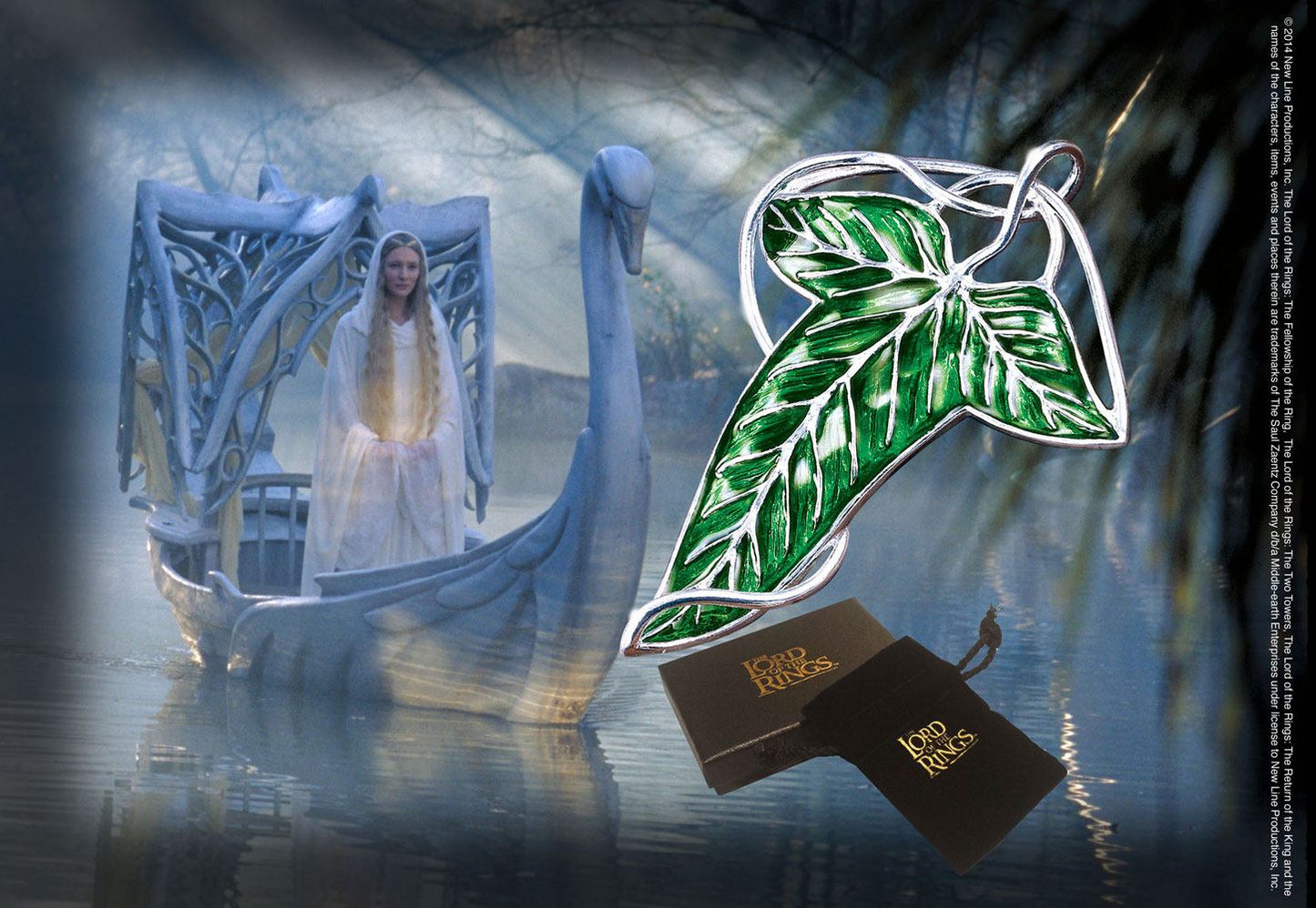 Herr der Ringe Brosche Elbische Blattbrosche (versilbert) - Preorder - ETA: 29.10.2025