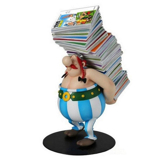 Asterix Collectoys Statue Obelix trägt Bücherstapel 21 cm - Versand: 7 Tage nach Bestellung