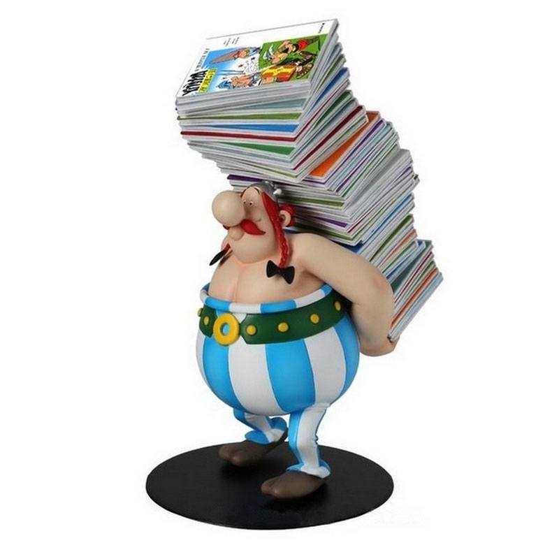 Asterix Collectoys Statue Obelix trägt Bücherstapel 21 cm - Preorder - ETA: 28.08.2026