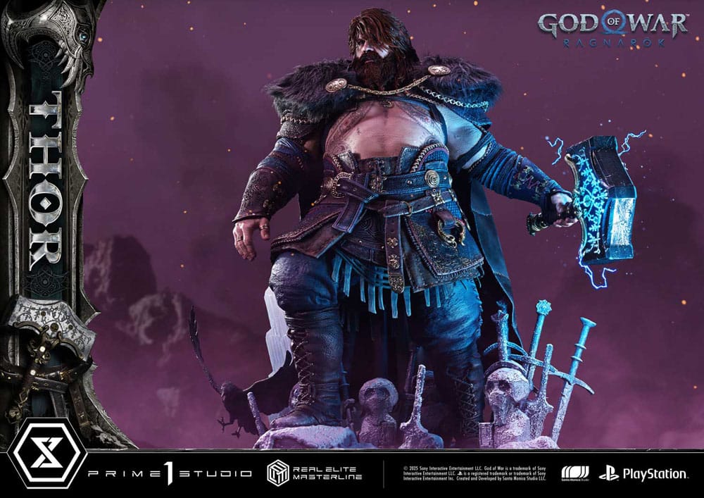 God of War: Ragnarök Real Elite Masterline Series Statue 1/3 Thor 105 cm - Preorder - ETA: 25.04.2027