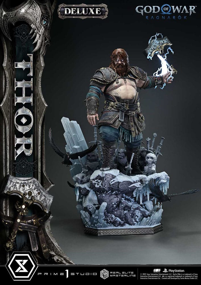 God of War: Ragnarök Real Elite Masterline Series Statue 1/3 Thor Deluxe Version 105 cm - Preorder - ETA: 25.04.2027