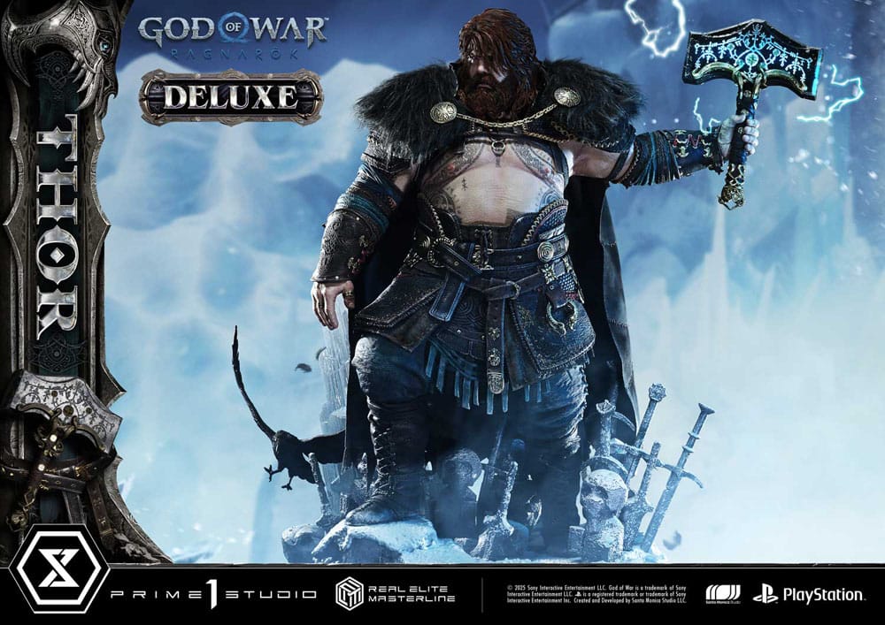 God of War: Ragnarök Real Elite Masterline Series Statue 1/3 Thor Deluxe Version 105 cm - Preorder - ETA: 25.04.2027