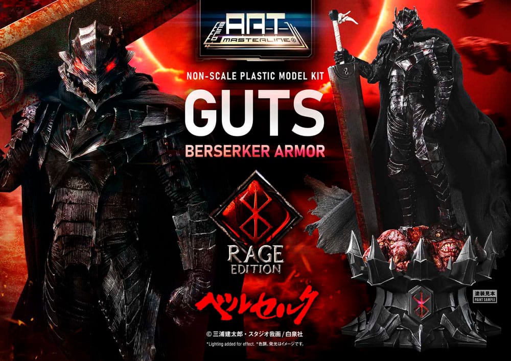 Berserk Build Art Masterline Plastic Model Kit Guts Berserker Armor Rage 30 cm    - Preorder - ETA: 20.11.2026