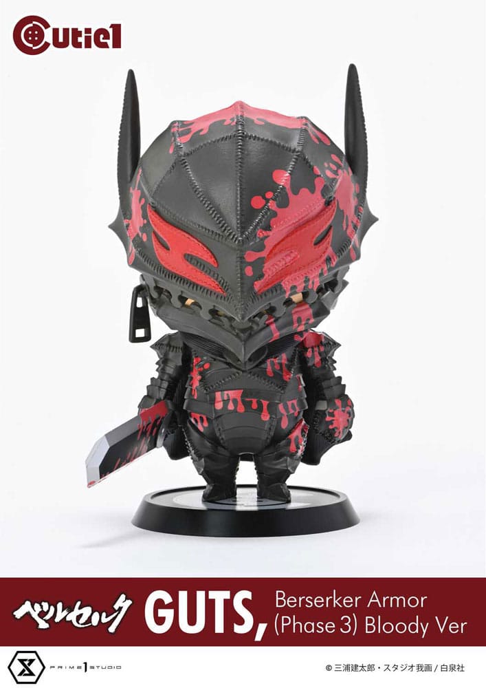 Berserk Cutie1 PVC Figur Guts Berserker Armor (Phase 3) Bloody Ver. 12 cm  - Versand: 7 Tage nach Bestellung