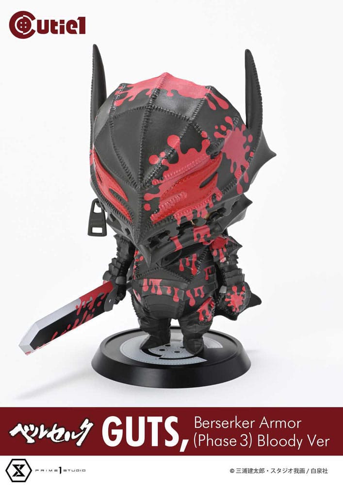 Berserk Cutie1 PVC Figur Guts Berserker Armor (Phase 3) Bloody Ver. 12 cm  - Versand: 7 Tage nach Bestellung