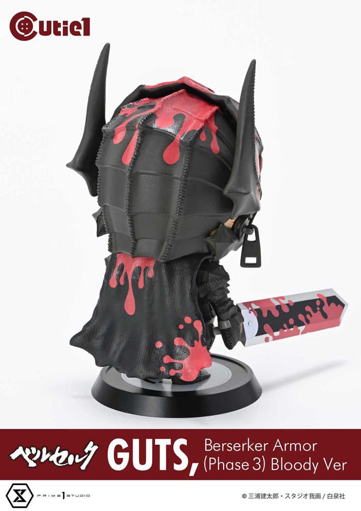 Berserk Cutie1 PVC Figur Guts Berserker Armor (Phase 3) Bloody Ver. 12 cm  - Versand: 7 Tage nach Bestellung