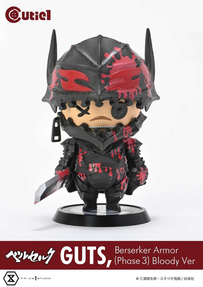 Berserk Cutie1 PVC Figur Guts Berserker Armor (Phase 3) Bloody Ver. 12 cm  - Versand: 7 Tage nach Bestellung