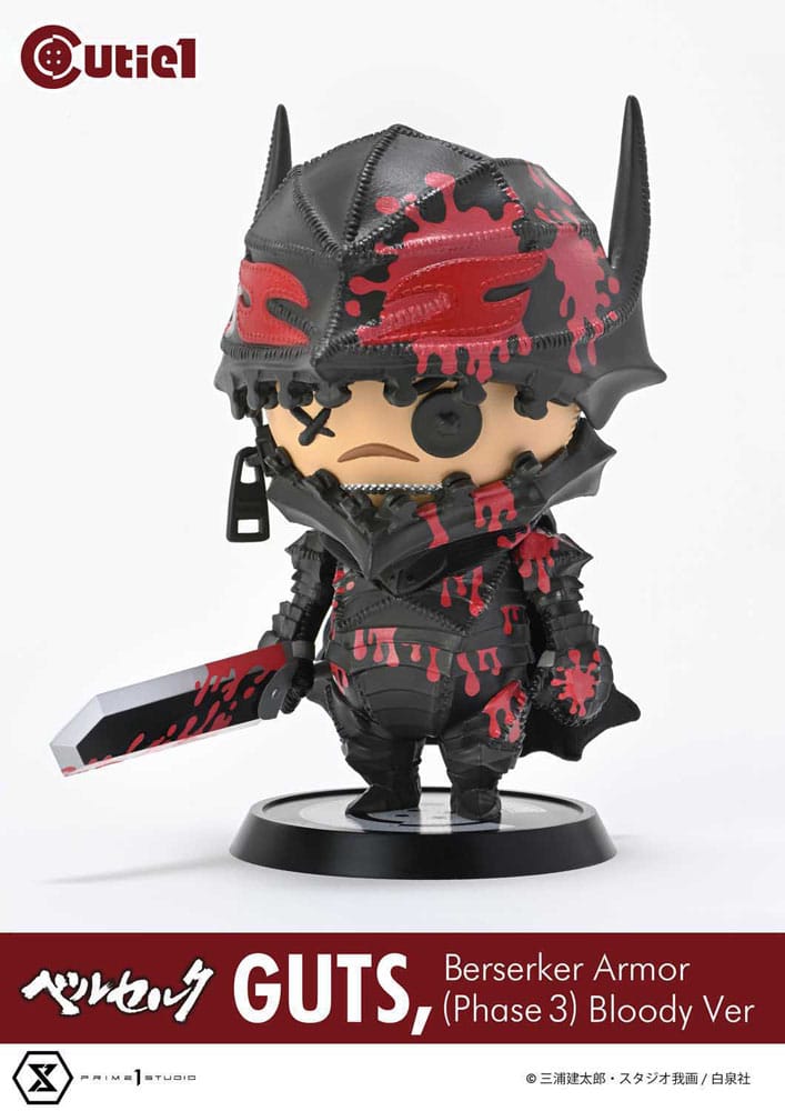 Berserk Cutie1 PVC Figur Guts Berserker Armor (Phase 3) Bloody Ver. 12 cm  - Versand: 7 Tage nach Bestellung
