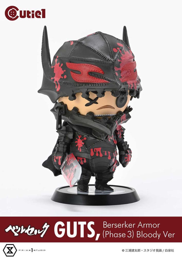 Berserk Cutie1 PVC Figur Guts Berserker Armor (Phase 3) Bloody Ver. 12 cm  - Versand: 7 Tage nach Bestellung