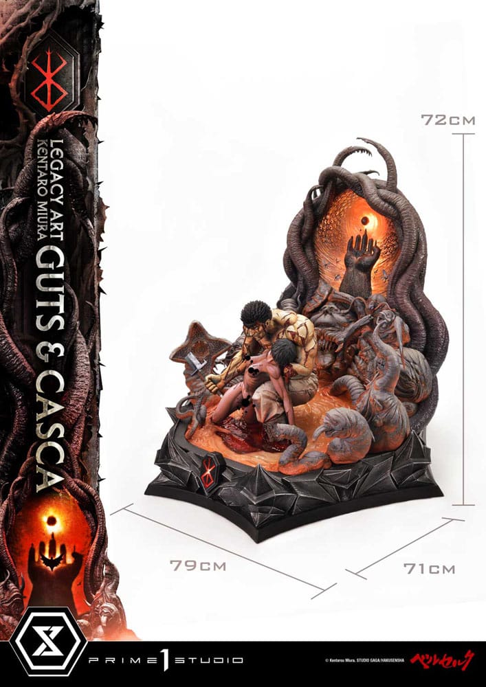 Berserk Ultimate Legacy Art Kentaro Miura Statue 1/4 Guts & Casca 72 cm - Preorder - ETA: 19.09.2026