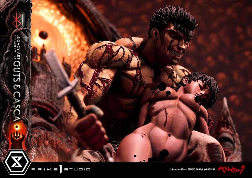 Berserk Ultimate Legacy Art Kentaro Miura Statue 1/4 Guts & Casca 72 cm - Preorder - ETA: 19.09.2026