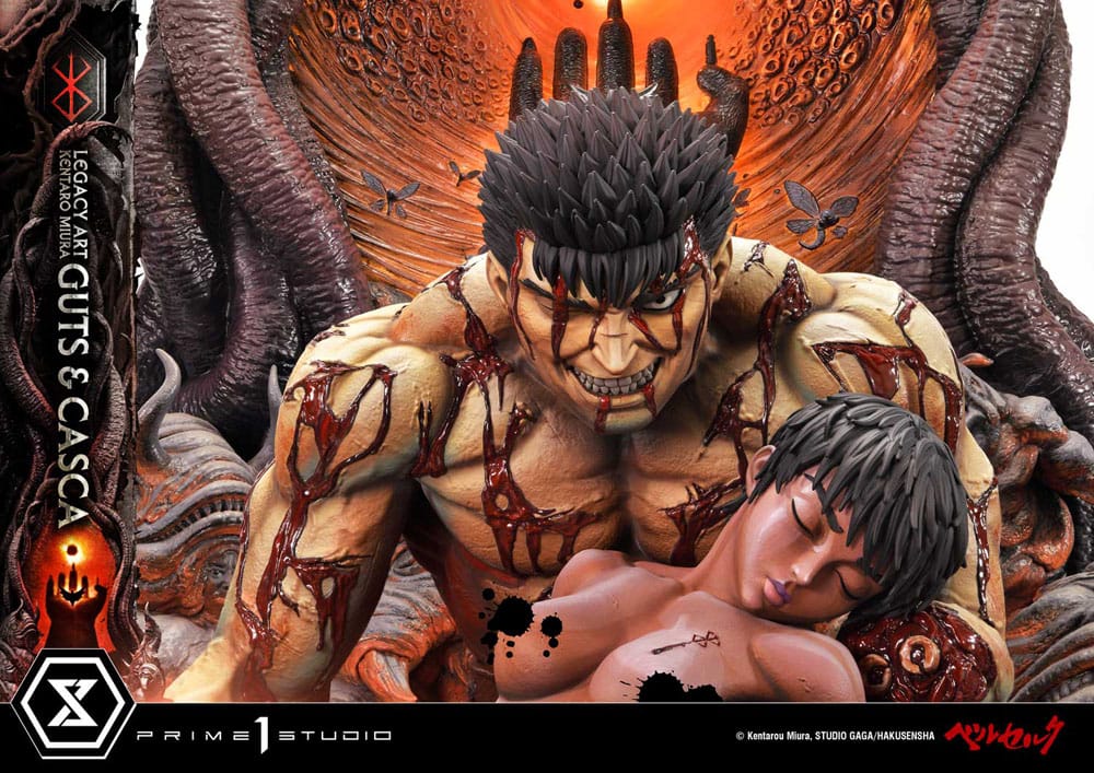 Berserk Ultimate Legacy Art Kentaro Miura Statue 1/4 Guts & Casca 72 cm - Preorder - ETA: 19.09.2026