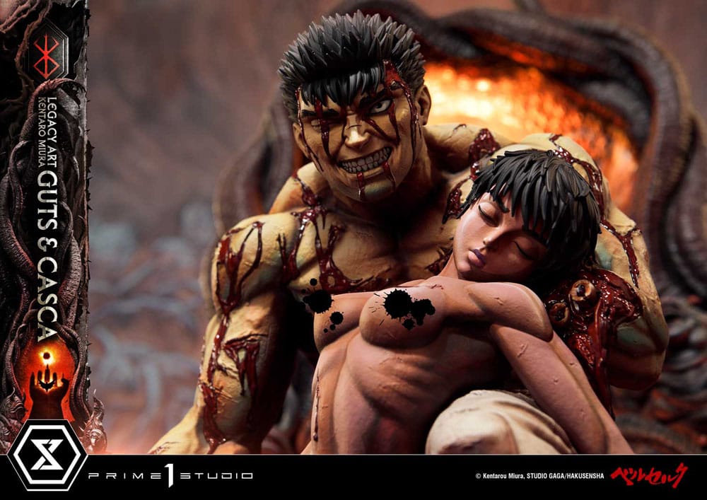Berserk Ultimate Legacy Art Kentaro Miura Statue 1/4 Guts & Casca 72 cm - Preorder - ETA: 19.09.2026
