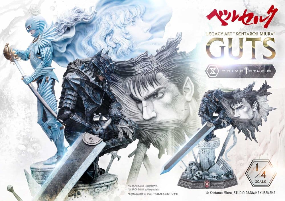 Berserk Legacy Art "Kentarou Miura" Statue 1/4 Guts 74 cm - Preorder - ETA: 25.07.2028