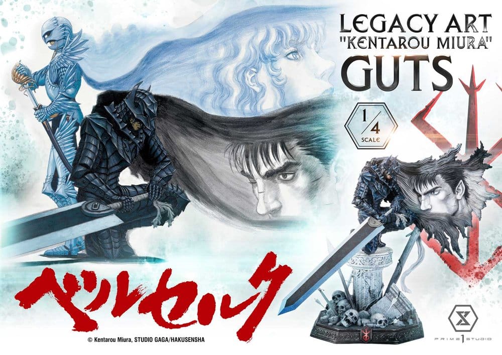 Berserk Legacy Art "Kentarou Miura" Statue 1/4 Guts 74 cm - Preorder - ETA: 25.07.2028