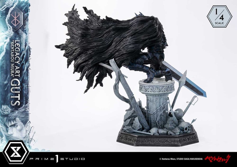 Berserk Legacy Art "Kentarou Miura" Statue 1/4 Guts 74 cm - Preorder - ETA: 25.07.2028