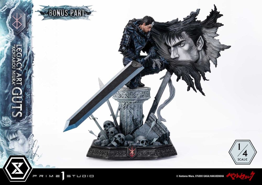 Berserk Legacy Art "Kentarou Miura" Statue 1/4 Guts Bonus Version 74 cm - Preorder - ETA: 25.07.2028
