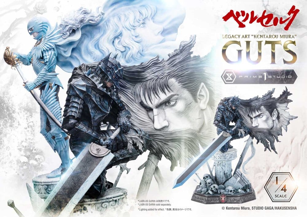 Berserk Legacy Art "Kentarou Miura" Statue 1/4 Guts Bonus Version 74 cm - Preorder - ETA: 25.07.2028