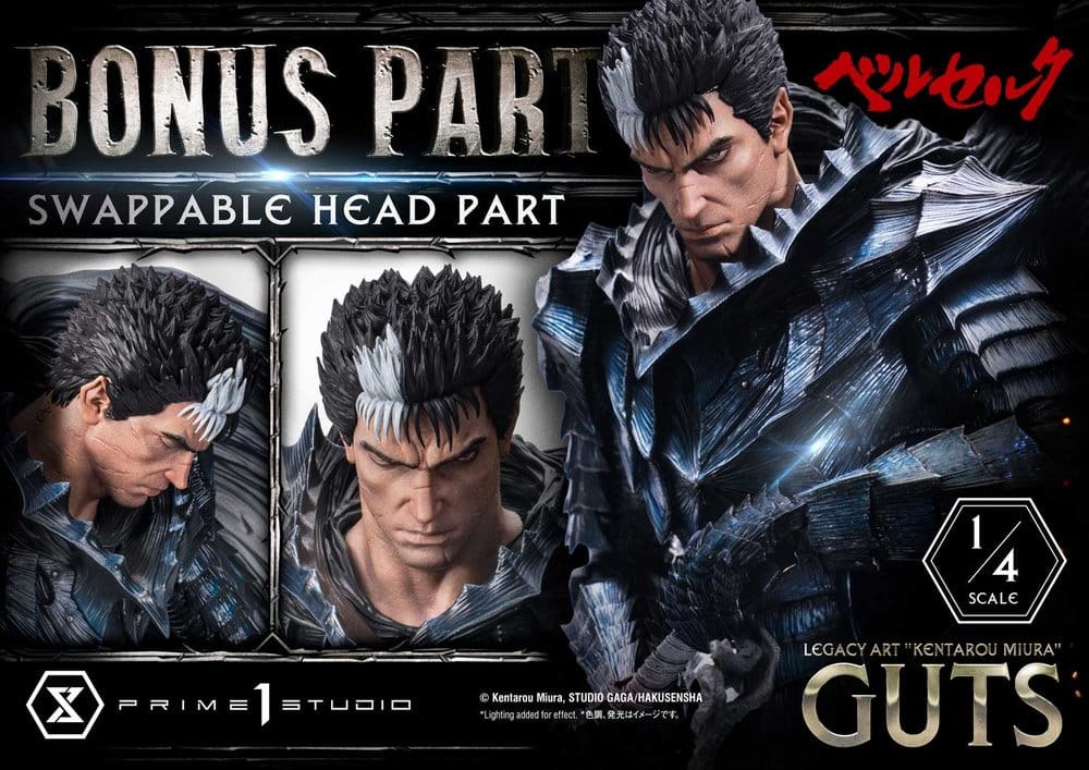 Berserk Legacy Art "Kentarou Miura" Statue 1/4 Guts Bonus Version 74 cm - Preorder - ETA: 25.07.2028