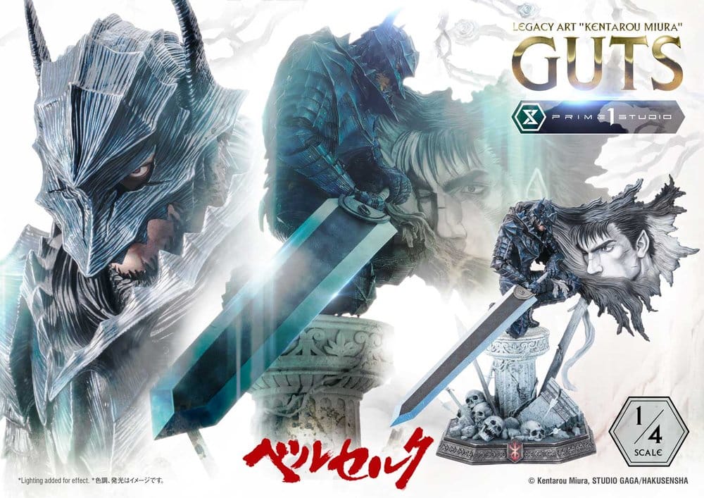 Berserk Legacy Art "Kentarou Miura" Statue 1/4 Guts Bonus Version 74 cm - Preorder - ETA: 25.07.2028